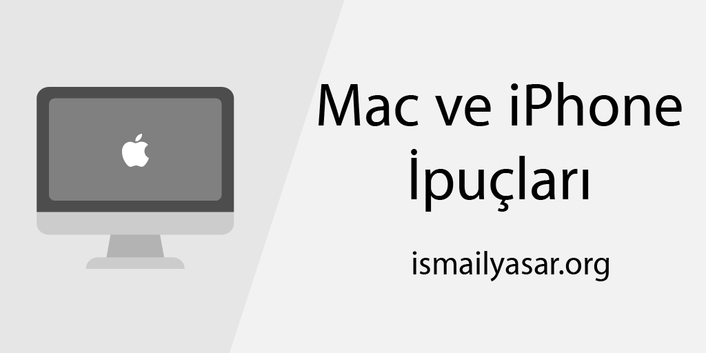 mac ve iphone ipuçları
